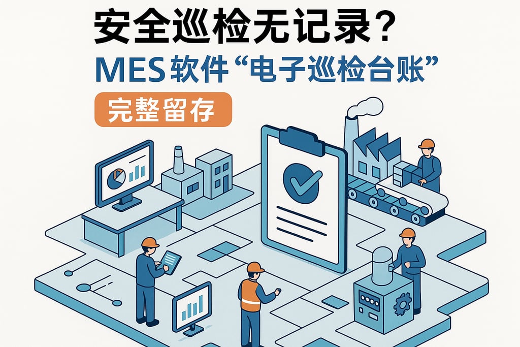 安全巡检无记录？MES 软件「电子巡检台账」完整留存